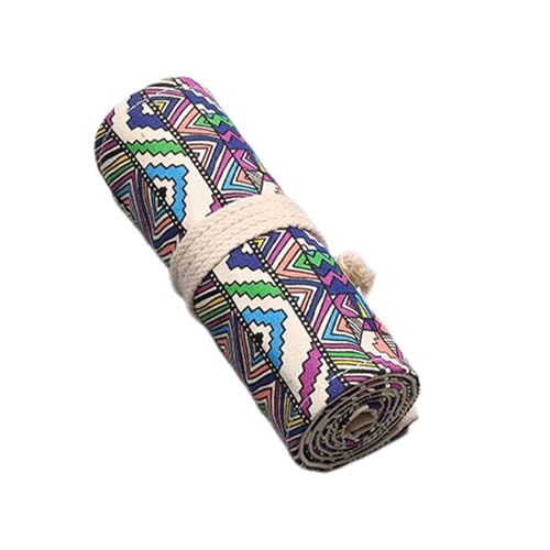 Nuyhadds Rolltasche für Bleistifte, Rolltasche für Bleistifte,Bleistiftrollen Stiftetasche Aufbewahrungsorganisator - Stifthalter, Bleistifttasche aus, Federmäppchen mit 48 Fächern, von Nuyhadds