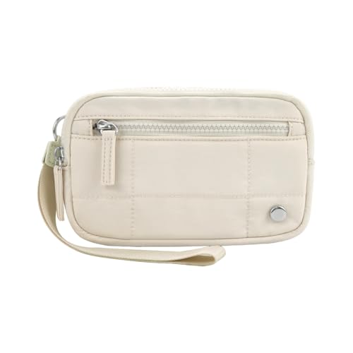 Stilvolle Kupplungsgrundstücksbrieftasche - Polyester -Leder -Kupplungspanne, Reißverschlussmünzenhalter, Tragbarer Telefonorganisator | Mehrkompartiment-Armbandbrieftasche Mit Wechseltasche Für Reise von Nuyhadds