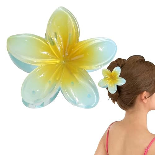 Blumen Haarklammern | Hawaiianische Blumenförmige Haarklammern - Starker Halt Urlaubs Outfit Accessoire für Mädchen Damen Ehefrau Schwester Tochter von Nuyhgtr