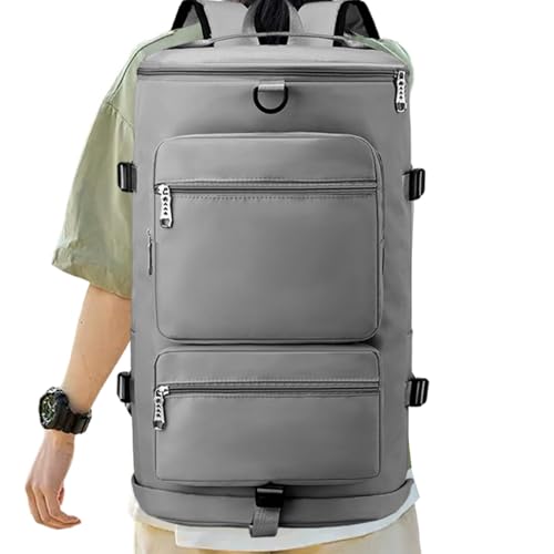 Dry Wet Getrennte Tasche Sport Turnbeutel Turnbeutel mit Schuhen Wasserdicht Gym Duffle Damen Sporttasche Stabile Gym Duffel Bag für Damen und Herren mit Wasserdichten Fächern, grau, Refer to von Nuyhgtr