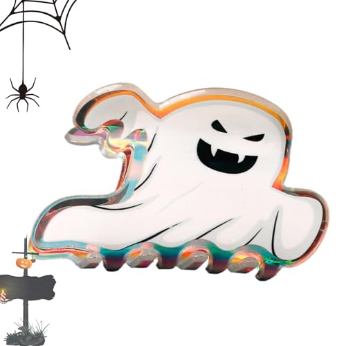 Haarspangen für Frauen, Krallenklammern für dickes Haar - Cartoon Geist Haarspange Niedliche Haarspangen Zubehör,Modische Halloween-Köpfe, kleine Haarspangen für lockiges Haar, glattes Haar von Nuyhgtr