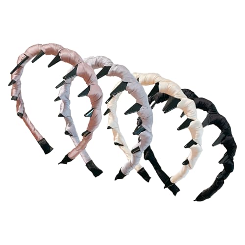 Headband With Teeth 4 Stück - Kopfschmuck | Wendbares Styling Haarreif Für Damen Mädchen Festlichkeit Geburtstagsfeier von Nuyhgtr