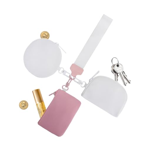 Keychain Wristlet Wallet, Pouch Portable Wristlet, Zip Around Wallet, Wristlet Wallet, Travel Wristlet Wallets, Compact Wristlets Wallet, Keychain Coin Purse for Women Travel Sports Outdoors von Nuyhgtr