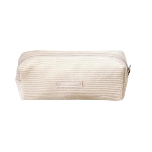 Nuyhgtr Cord-Bleistiftbeutel, Beige Federmäppchen - Modische Schminktasche | Weiche Cord-Make-up-Tasche, multifunktionale Bürobedarf-Organizer-Reißverschluss-Schreibwarentasche Nuyhgtr Cord-Bleistiftbeutel, Beige Federmäppchen - Modische Schminktasche | Weiche Cord-Make-up-Tasche, multifunktionale Bürobedarf-Organizer-Reißverschluss-Schreibwarentasche von Nuyhgtr