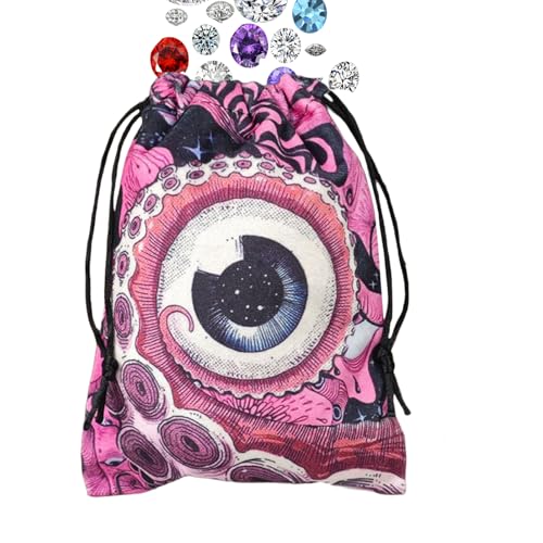 Tarot Tasche | Tarotkarten Samt Aufbewahrungstasche | Schützende Umhüllung Organizer Für Wahrsagerei Zubehör | Für Würfel Kristall Rune Enthusiasten Anfänger Jugendliche Erwachsene Reise Party von Nuyhgtr