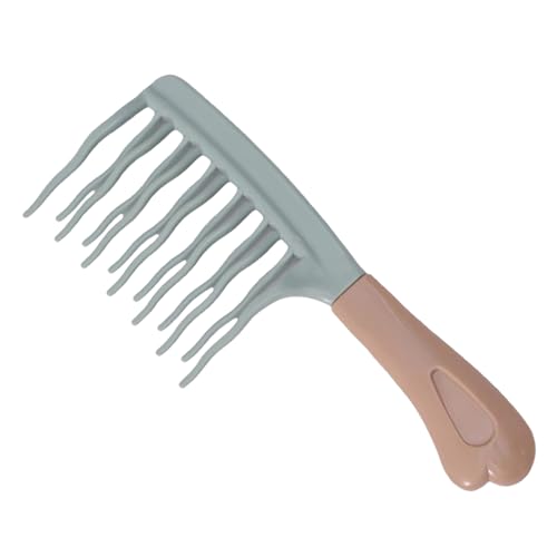Wide Tooth Comb, Double Layer Design, Smooth Glide Anti-Static Styling Tool, Grooming Comb, Ideal for Girls Women Travel Home Daily Use, Product size: about 21x8x3cm/ von Nuyhgtr