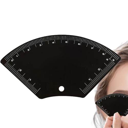 Augenbrauen-Zeichenwerkzeuge, Edelstahl, schnelles Zeichnen, Augenbrauenlineal – Kosmetik-Utensil für Hochzeit, Spa, Büros, Wohnheim, Urlaub, Outdoor von Nuytghr