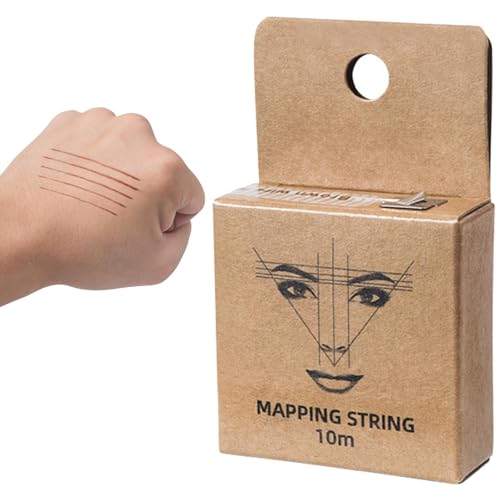 Brow Mapping String - Pre-Inked Mapping String | Pre-Inked Mapping String for Brow Makeup, Eyebrow Mapping String, Brow Mapping for Women von Nuytghr