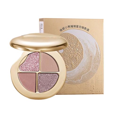 Eyeshadow Palette - 4 in 1 Eye Shadow for Daily Use, Long Lasting Highlighter with Smooth Texture and Blendable Colors, Blush Palette for Travel Girls Women Mature Skin 3.94x2.76 Inch Eyeshadow Palette - 4 in 1 Eye Shadow for Daily Use, Long Lasting Highlighter with Smooth Texture and Blendable Colors, Blush Palette for Travel Girls Women Mature Skin 3.94x2.76 Inch von Nuytghr