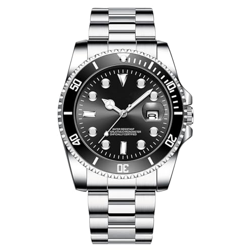 Men's Luxury Watch, Stainless Steel Strap Business Analog Timepiece, 42mm Waterproof Wristwatch, Stylish and Easy-to-Read Fashion Accessory for Formal and Casual Wear Men's Luxury Watch, Stainless Steel Strap Business Analog Timepiece, 42mm Waterproof Wristwatch, Stylish and Easy-to-Read Fashion Accessory for Formal and Casual Wear von Nuytghr