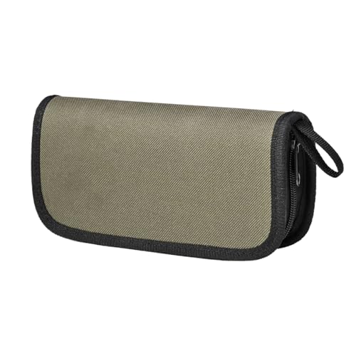 Nuytghr Angelködertaschen, Aufbewahrungskoffer für Fliegenköder, kompakter Angelbinder, olivgrün, tragbarer Ausrüstungs-Brieftaschen-Organizer, wasserabweisendes Design, für Süß- und Nuytghr Angelködertaschen, Aufbewahrungskoffer für Fliegenköder, kompakter Angelbinder, olivgrün, tragbarer Ausrüstungs-Brieftaschen-Organizer, wasserabweisendes Design, für Süß- und von Nuytghr