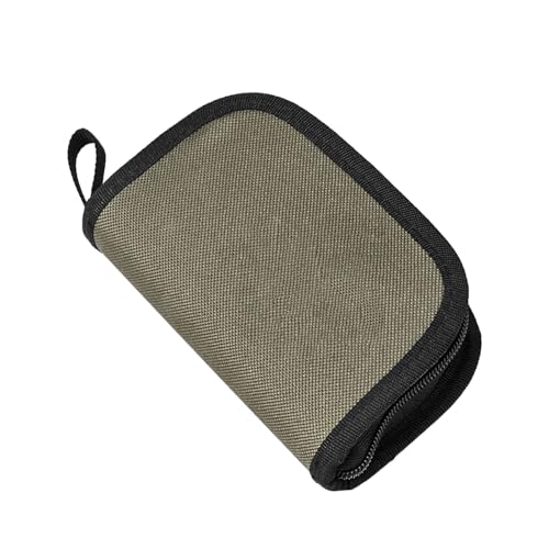 Nuytghr Angelködertaschen, Aufbewahrungskoffer für Fliegenköder, kompakter Angelbinder, olivgrün, tragbarer Ausrüstungs-Brieftaschen-Organizer, wasserabweisendes Design, für Süß- und Nuytghr Angelködertaschen, Aufbewahrungskoffer für Fliegenköder, kompakter Angelbinder, olivgrün, tragbarer Ausrüstungs-Brieftaschen-Organizer, wasserabweisendes Design, für Süß- und von Nuytghr