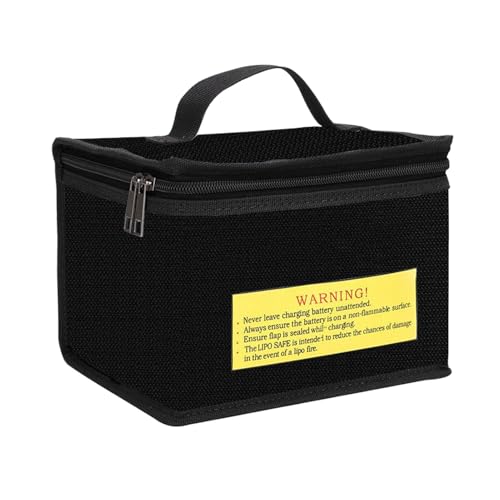 Nuytghr Battery Storage Bag, Large-Capacity Organizer for Electrical Equipment, Fireproof & Waterproof Battery Guard Bag, 8.46x5.71x6.5inches Quality Solution for Home Organization von Nuytghr