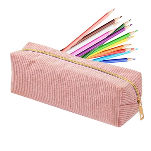 Nuytghr Federmäppchen – 20 cm große Reißverschlusstasche für Schreibwaren, Büro, Schule, tragbarer Organizer mit glattem Verschluss, Aufbewahrungshalter für Radiergummi, Marker, Lineal, Haftnotizen von Nuytghr