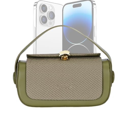 Nuytghr Small Shoulder Purse, Trendy Clutch, 8.27x5.12x2.76 Inches Fabric Flap with Zipper Closure, Top Handle Design, Elegant Accessory for Business Outdoor Gathering, Stylish and Compact Nuytghr Small Shoulder Purse, Trendy Clutch, 8.27x5.12x2.76 Inches Fabric Flap with Zipper Closure, Top Handle Design, Elegant Accessory for Business Outdoor Gathering, Stylish and Compact von Nuytghr