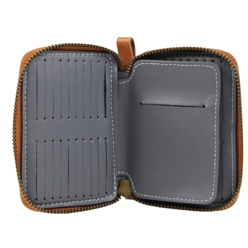 Nuytghr Tackle Binder Case Bag, Waterproof PU Fishing Storage Organizer, 11.2x8cm Bait Holder, Multifunctional Wallet Rigs Jigs Lines, Compact Pouch for Outdoor Angling Gear von Nuytghr