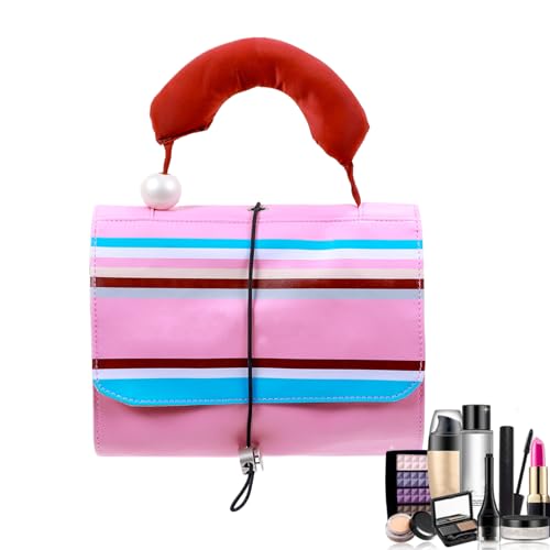 Toiletry Bag, Roll-Up Makeup Storage, Foldable Cosmetic Organizer, 9.06x6.69x2.76 Inches Waterproof Pouch, Travel Organizer, Grooming Kit, Bathroom Accessory for Men, Girls von Nuytghr