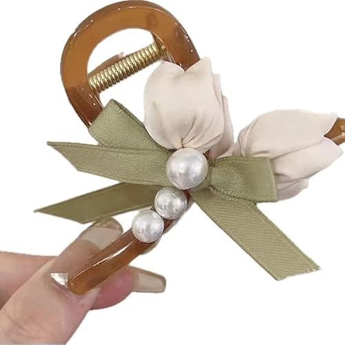 Blumenkrallen-Clips, rutschfeste Blumen-Haarklammer, Acryl, niedliche Krallen-Clips, süße Haar-Accessoires für Frauen, Mädchen, dickes und langes Haar Blumenkrallen-Clips, rutschfeste Blumen-Haarklammer, Acryl, niedliche Krallen-Clips, süße Haar-Accessoires für Frauen, Mädchen, dickes und langes Haar von Nuziku