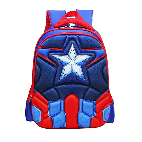 Student Schultasche,Kinderrucksäcke Superhelden Kinder Rucksack Wasserdicht Dauerhaft Einstellbare Kindergarten Baby Buch Taschen Jungen Mädchen Grundschule Buchen Rucksack von Nv Wang