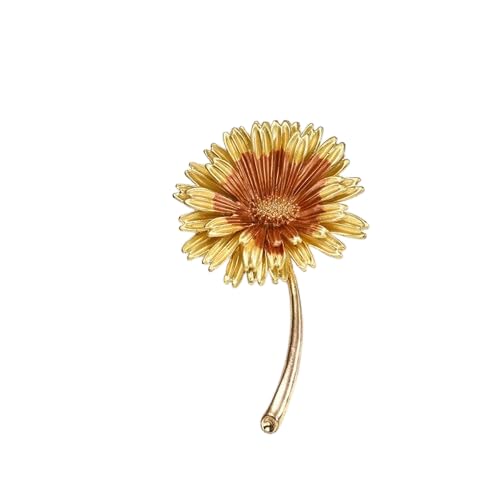 Nvzi Broschen Pins Vintage Brosche grüne Emaille Brosche Mode Pflanze Blumen Brosche Pins Modeschmuck Zubehör für Frauen Geschenk, B04 von Nvzi