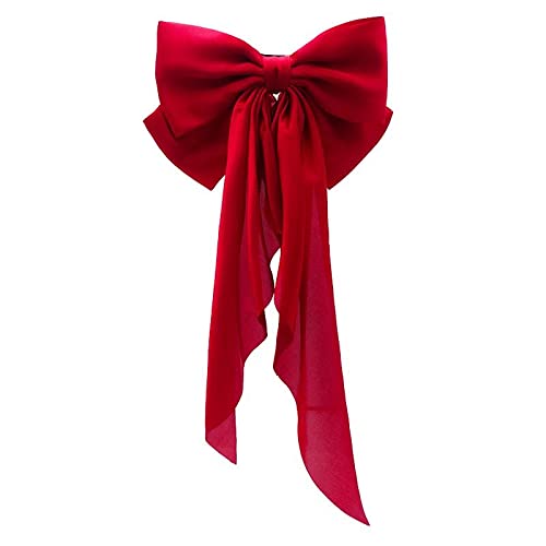 Nvzi Fliege Tiara Braut Rot Toast Kleid Haarnadel Perle Samt Premium Federclip von Nvzi