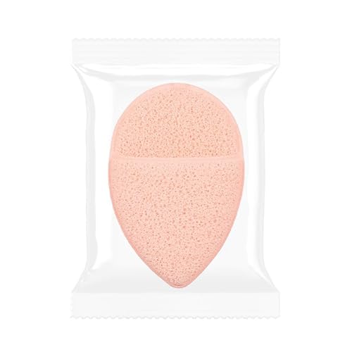 Nvzi Gesichtsschrubber Peeling, Gesichtsschwämme für Gesichtswäsche, wiederverwendbare Make-up-Entferner-Pads, 2 Stück, Orange, A28 von Nvzi