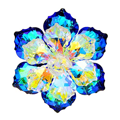 Nvzi Kristallblumen-Brosche, Anstecknadeln, Kristall-Lotus-Brosche, für Hochzeit, Party, Kleid und Schal, Geschenk für sie, D05 Nvzi Kristallblumen-Brosche, Anstecknadeln, Kristall-Lotus-Brosche, für Hochzeit, Party, Kleid und Schal, Geschenk für sie, D05 von Nvzi