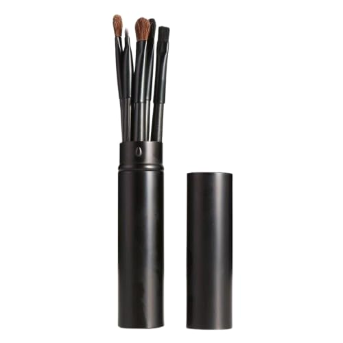 Nvzi Make-up-Pinsel, Make-up-Pinsel-Set, 9-teilig, Reise-Make-up-Pinsel-Set, Kosmetikpinsel für Gesicht, Foundation, Rouge, Lidschatten, mit Aufbewahrungstasche (schwarz) von Nvzi