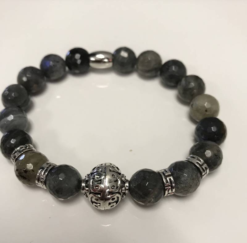 Herren Labradorit Armband, Beschützer Stein Natürliche Energie von Nxtlevelcollection