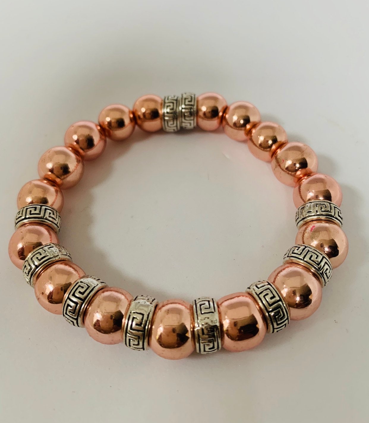 Unisex Rose Gold Armband, Hematite Edelsteine von Nxtlevelcollection