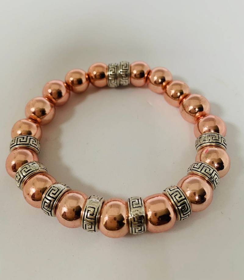 Unisex Rose Gold Armband, Hematite Edelsteine von Nxtlevelcollection