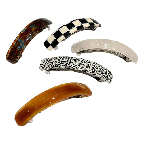 Nybhyjka Dekorative Haarspangen | Elegante Haarnadeln Set von 5 | Retro Accessoires Kopfbedeckung Styling Werkzeug Große Haarspangen für Frauen für den täglichen Gebrauch von Nybhyjka