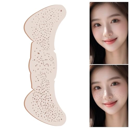 Nybhyjka Glitzerflecken-Patches für das Gesicht, Make-up-Patches - Goldene künstliche Sommersprossen-Glitzeraufkleber - Temporäre Aufkleber mit künstlichen Sommersprossen für Freunde, Männer, Frauen, von Nybhyjka