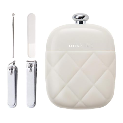 Nybhyjka Professionelles Nagelknipser-Set, Zehennagelknipser-Pflegewerkzeug | Nagelknipser-Set | Professionelles 4-in-1-Reise-Pflegeset aus Edelstahl für Damen zu Hause, am Arbeitsplatz und auf Reisen von Nybhyjka
