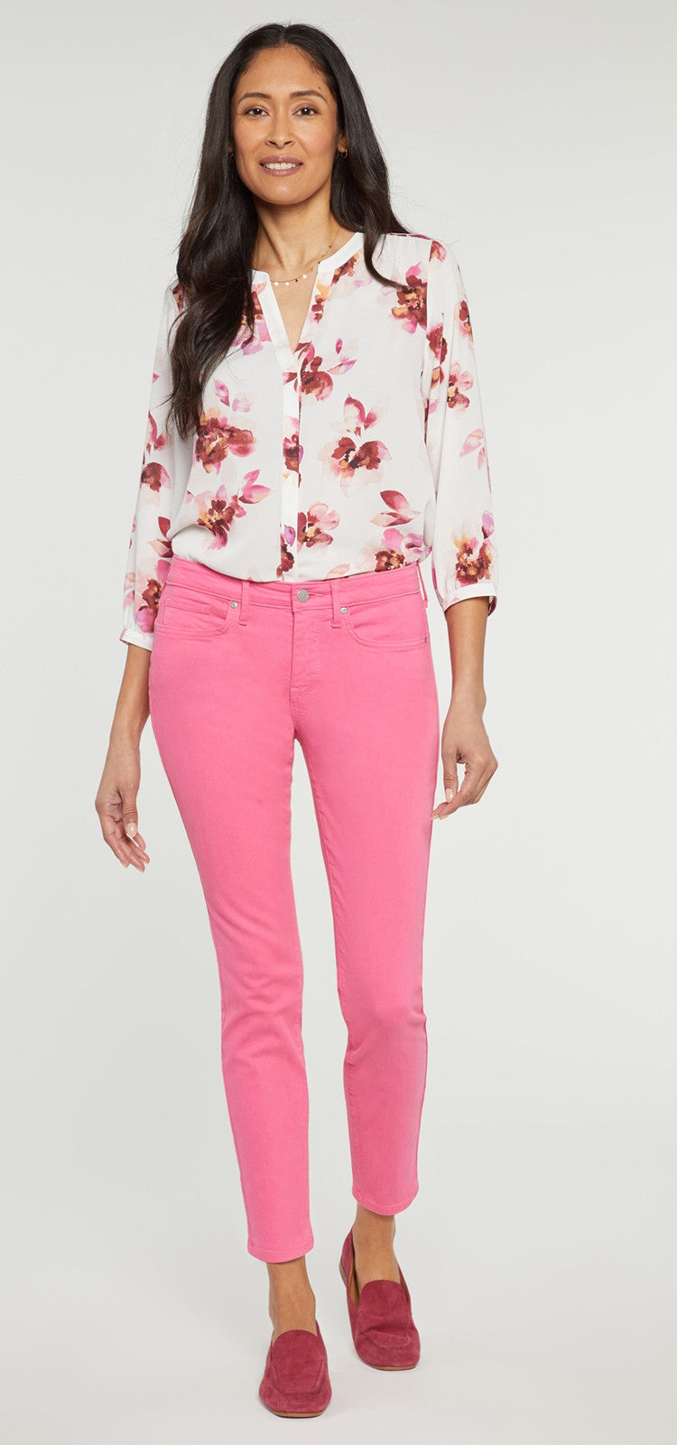 Alina Skinny Jeans Rosa Premium Denim | Pink Peony von Nydj