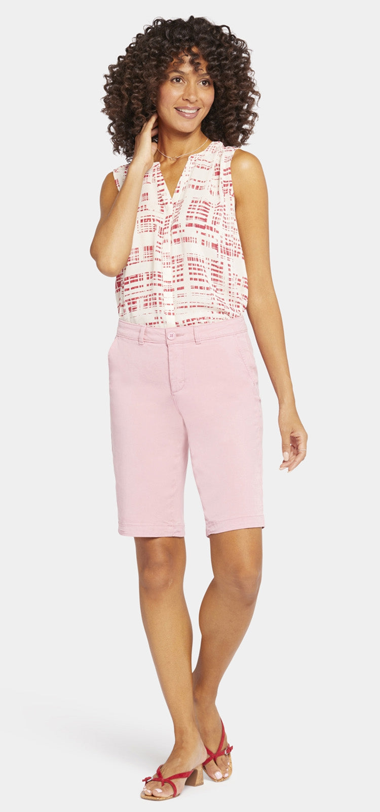 Bermuda Short Rosa Stretch-Twill | Aphrodite von Nydj