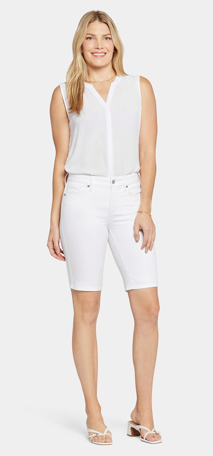 Briella Short Weiß Farbiger Denim | Optic White von Nydj