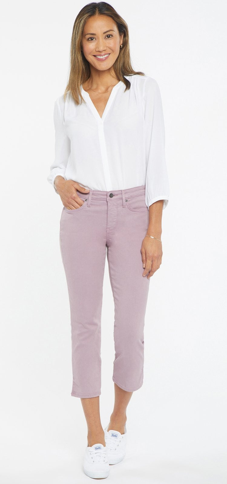 Chloe Capri Jeans Lila Premium Denim | Taro von Nydj