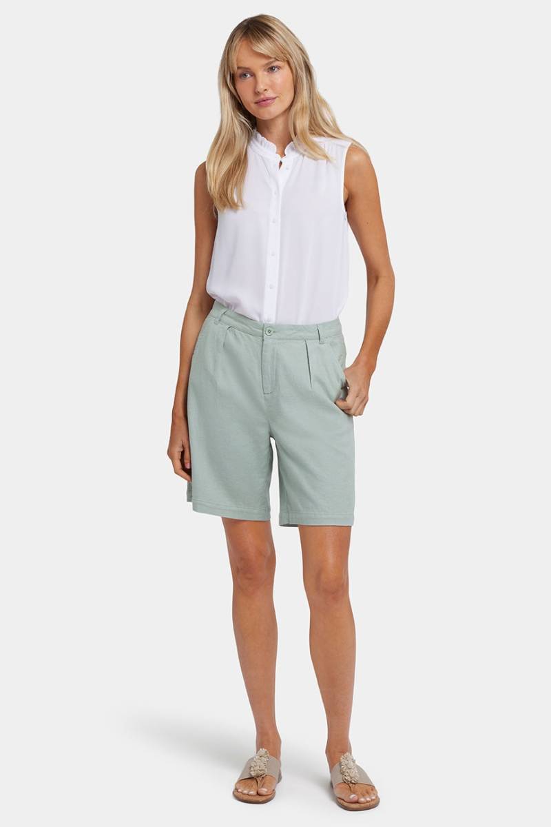 Entspannte Shorts in Stretch-Leinen | Tomatillo von Nydj