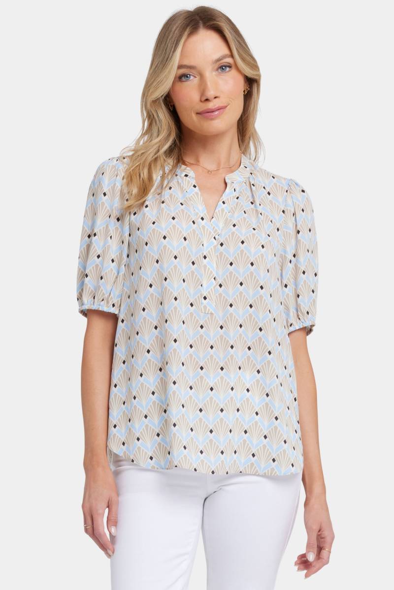 Kurzärmliges Puffärmel Popover Top | Cabo Punta von Nydj