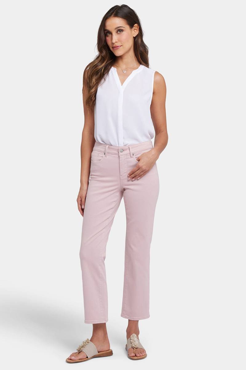Marilyn Straight Ankle Jeans | Pale Mauve von Nydj