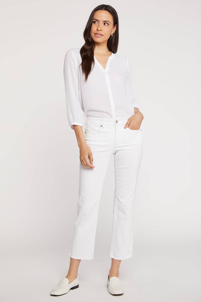 Marilyn Straight Ankle Jeans | Optic White von Nydj