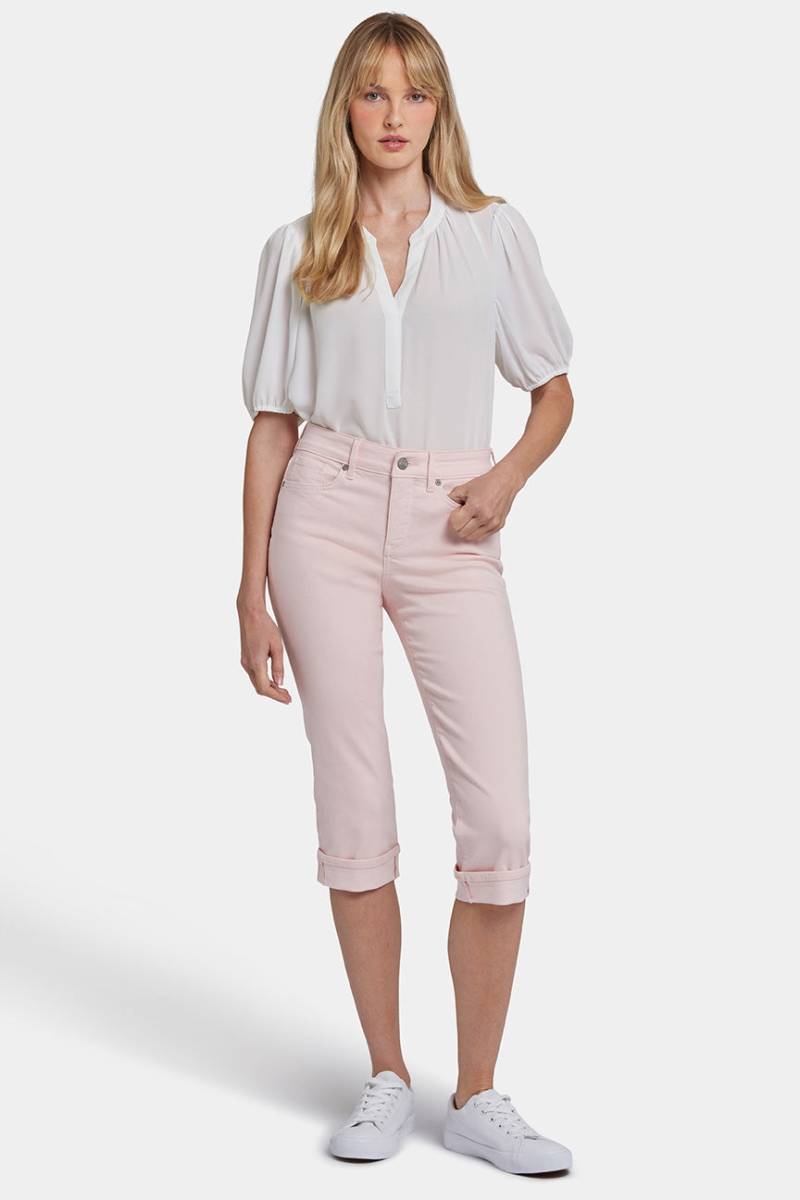 Marilyn Straight Crop Jeans In Cool Embrace® Denim | Crystal Pink von Nydj