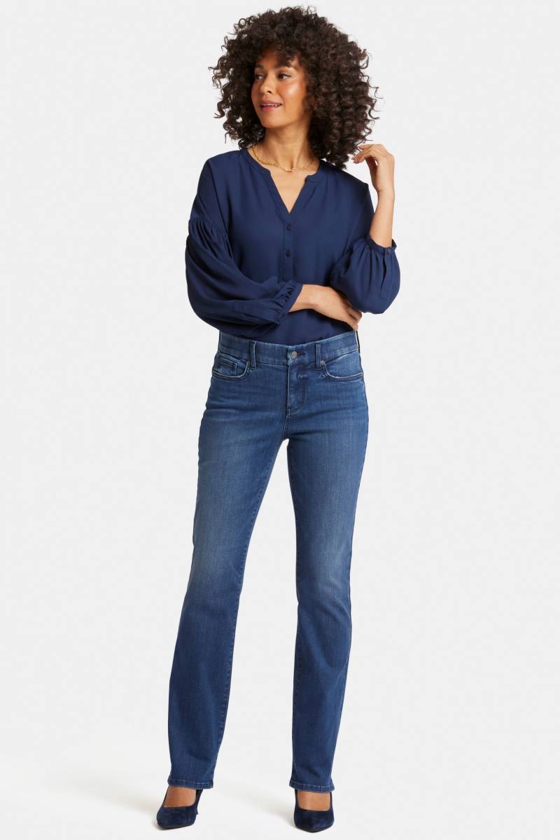 Marilyn Straight Jeans Mittelblau Waist-Match™ Denim | Moonlight von Nydj