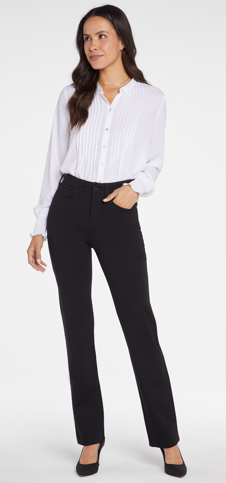 Marilyn Straight Sculpt-Her™ Trouser Schwarz | Black von Nydj