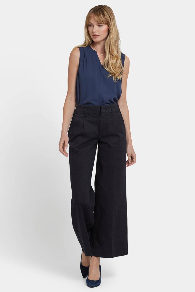 Mona Wide Leg Jeans Mit Hohem Bund | Black von Nydj