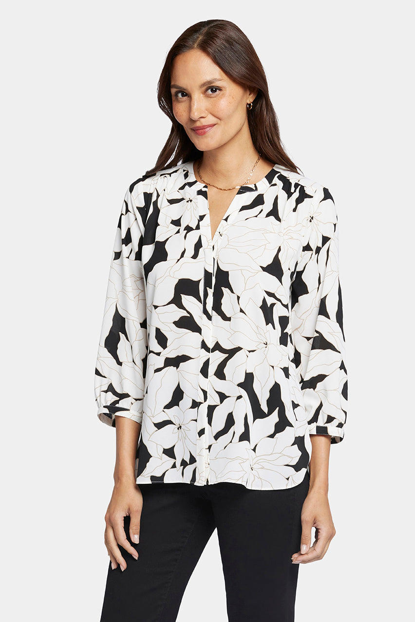 Pintuck Blouse Blumendruck | Lalas von Nydj