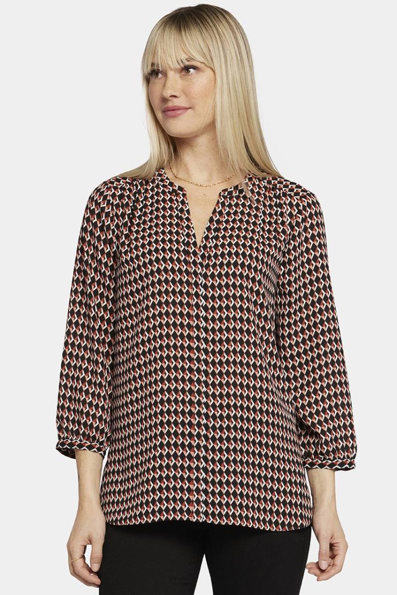 Pintuck Blouse Grafikdruck | Darby Peaks von Nydj