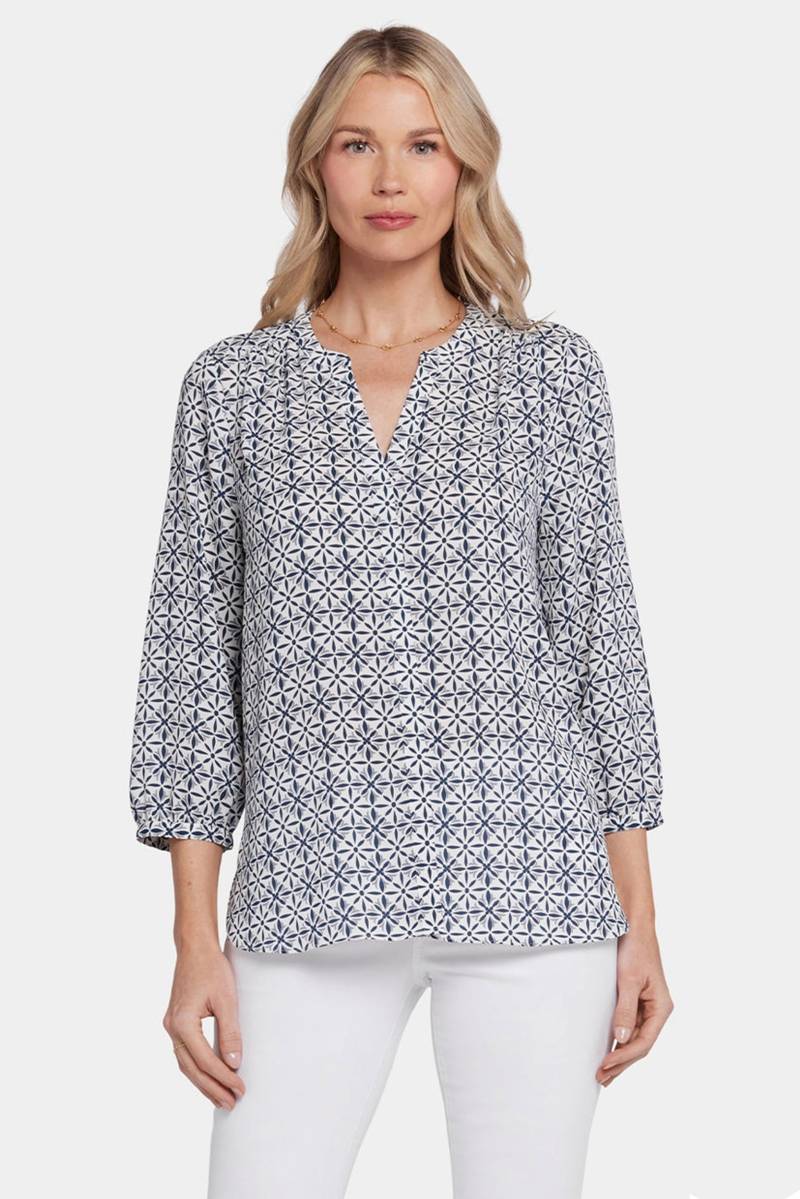 Pintuck Blouse Grafischer Druck | Early Bird von Nydj