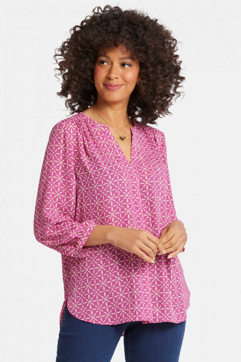 Pintuck Blouse Grafischer Druck | Micah Pintuck Blouse Grafischer Druck | Micah von Nydj